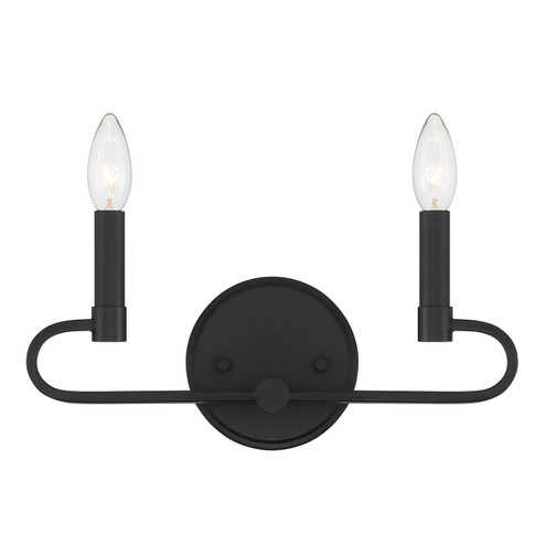Summit Two Light Vanity in Matte Black (43|D269C-2B-MB)