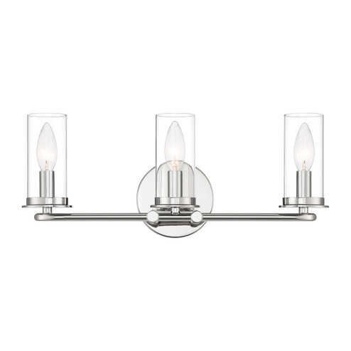 Hudson Heights Three Light Vanity in Polished Nickel (43|D268C-3B-PN)