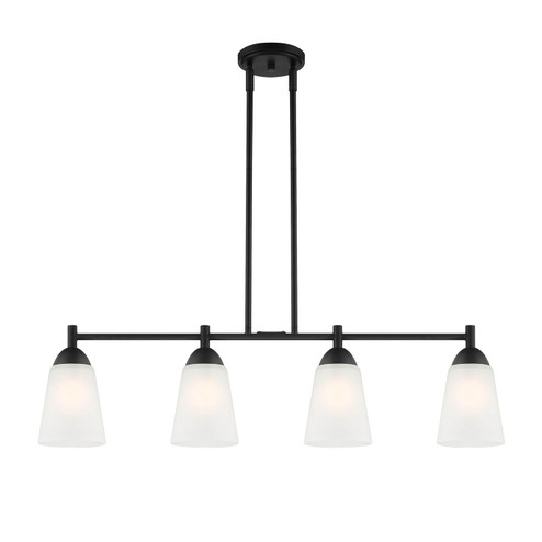 Malone Four Light Island Pendant in Matte Black (43|D267M-IS-MB)