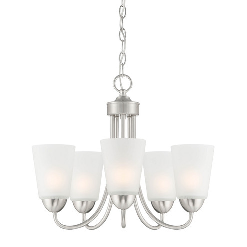 Malone Five Light Chandelier in Brushed Nickel (43|D267M-5CH-BN)