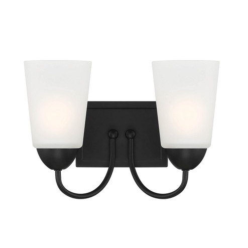 Malone Two Light Vanity in Matte Black (43|D267M-2B-MB)