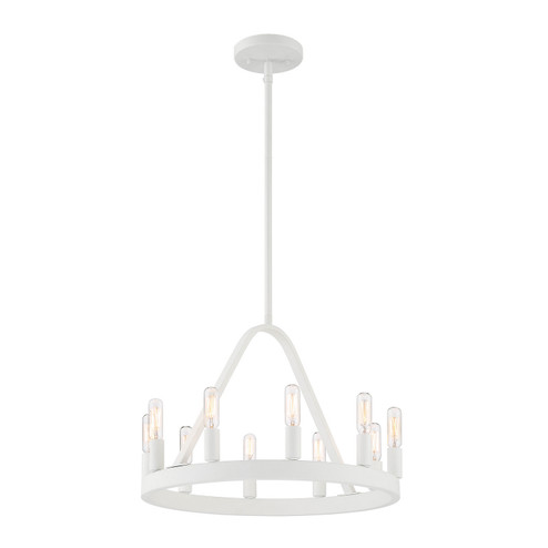 Carousel Ten Light Chandelier in Matte White (43|D254C-10CH-MW)