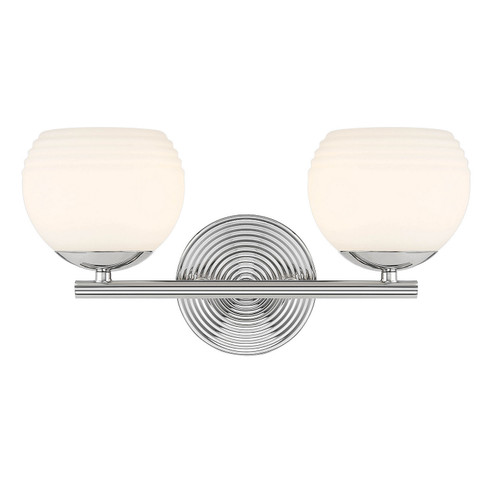 Moon Breeze Two Light Vanity in Polished Nickel (43|D251H-2B-PN)