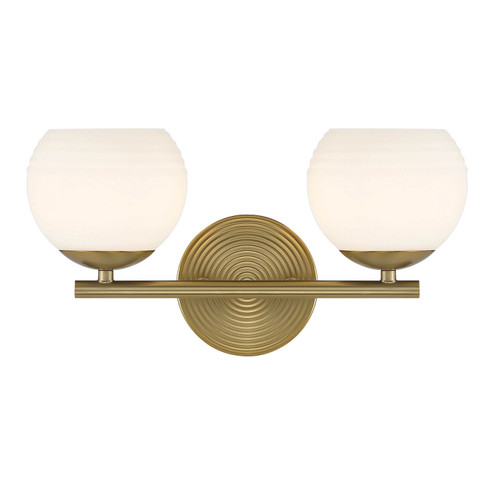 Moon Breeze Two Light Vanity in Brushed Gold (43|D251H-2B-BG)