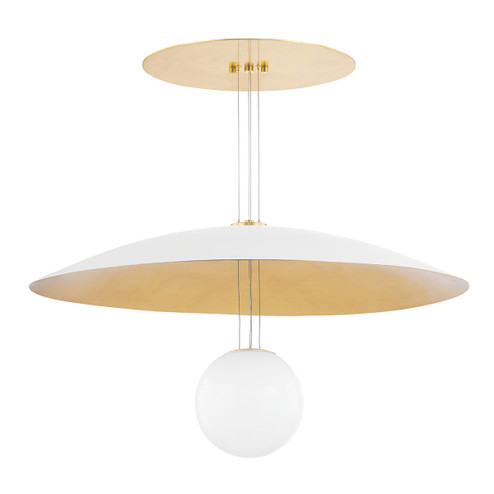 Brim LED Chandelier in Soft White/Gold Leaf (70|KBS1743701-L)