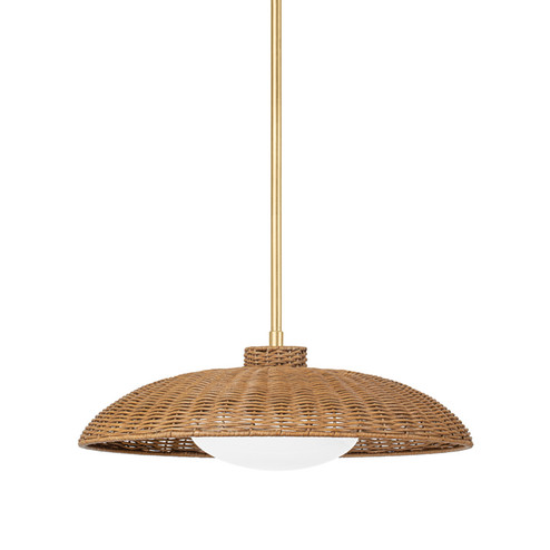 Delano One Light Pendant in Vintage Gold Leaf (70|1923-VGL)