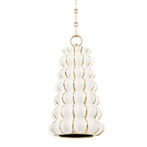 Esperanza One Light Pendant in Ceramic Gloss White (68|394-10-CGW)