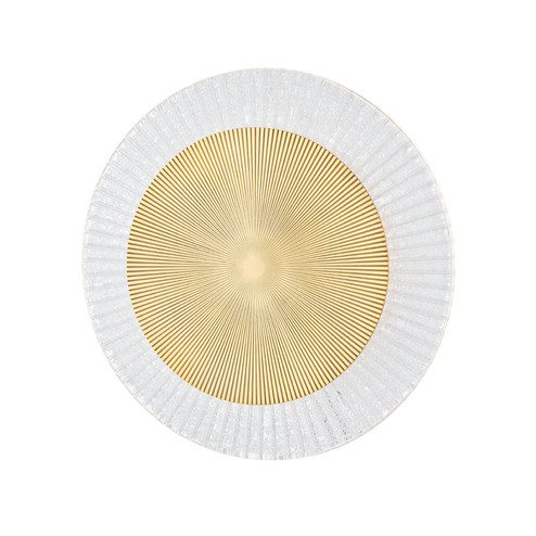 Topaz LED Flush Mount in Vintage Polished Brass (68|328-16-VPB)