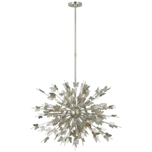 Farfalle LED Chandelier in Burnished Silver Leaf (268|JN 5501BSL)