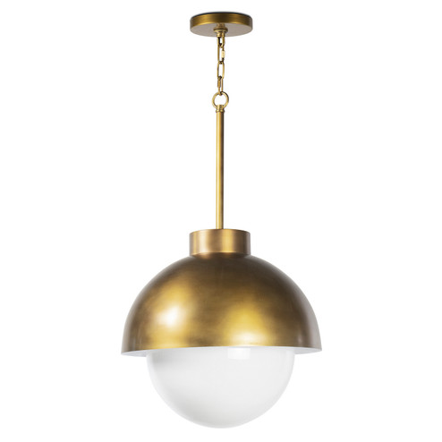 Montreux One Light Pendant in Natural Brass (400|16-1383NB)