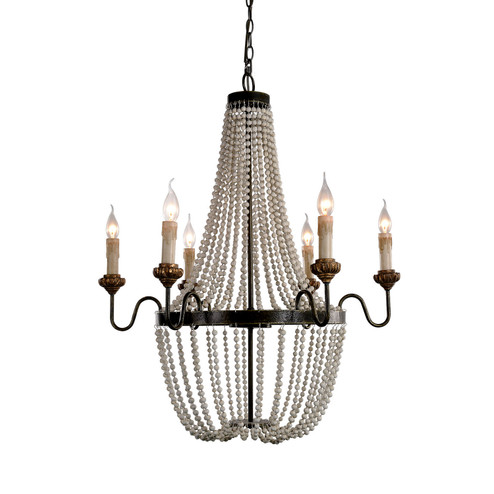 Concetta Six Light Chandelier in Bronze (374|H5119-6)