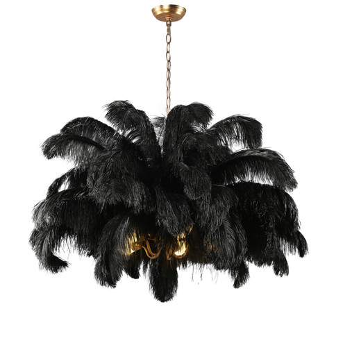 Denali Five Light Chandelier in Gild Gold Leaf (374|H22108-5B)