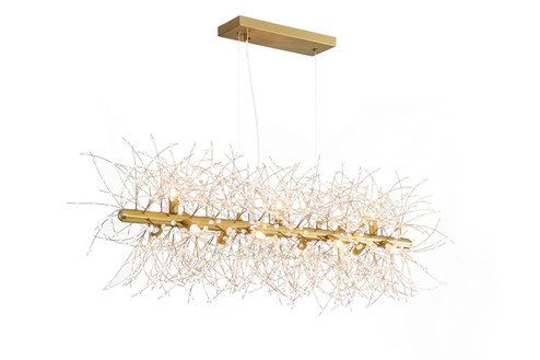 Milky Way 13 Light Chandelier in Warm Brass (374|H22105L-13) Milky Way 13 Light Chandelier in Warm Brass (374|H22105L-13)