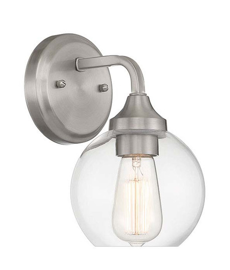 Glenda One Light Wall Sconce in Brushed Polished Nickel (46|56201-BNK)