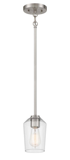 Shayna One Light Mini Pendant in Brushed Polished Nickel (46|56191-BNK)