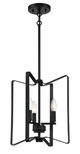 Shayna Three Light Foyer Pendant in Flat Black (46|56133-FB)