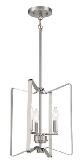 Shayna Three Light Foyer Pendant in Brushed Polished Nickel (46|56133-BNK)