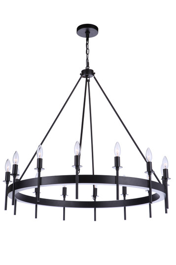 Larrson 14 Light Chandelier in Flat Black (46|54314-FB)