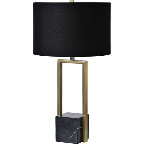 Arla One Light Table Lamp in Natural Black,Plated Antique Brushed Brass,Black (443|LPT1188)