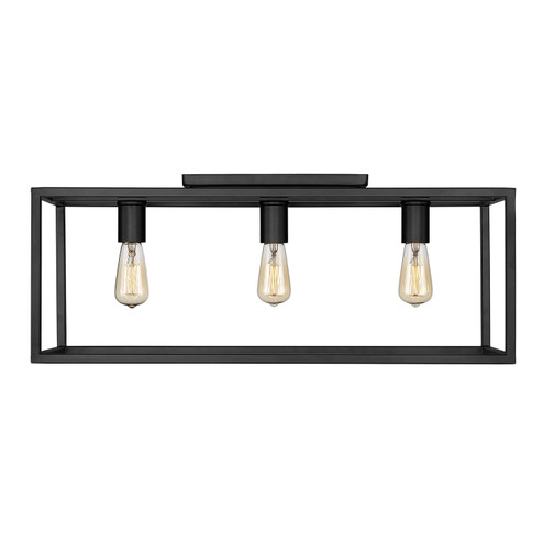 Wesson Three Light Flush Mount in Matte Black (62|2072-FM26 BLK)