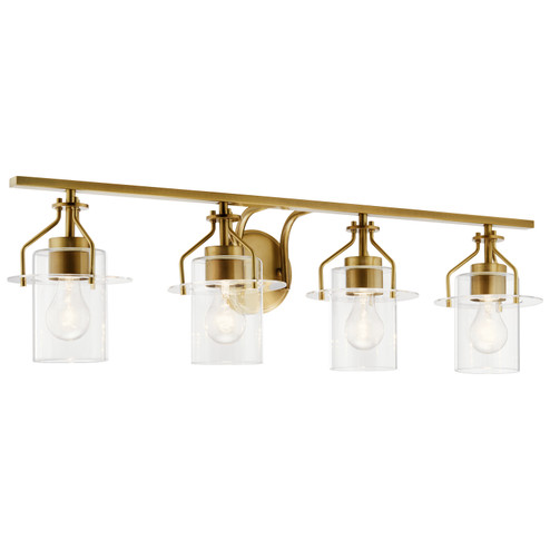 Everett Four Light Bath in Brushed Brass (12|55080NBR)