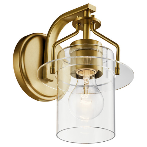 Everett One Light Wall Sconce in Brushed Brass (12|55077NBR)
