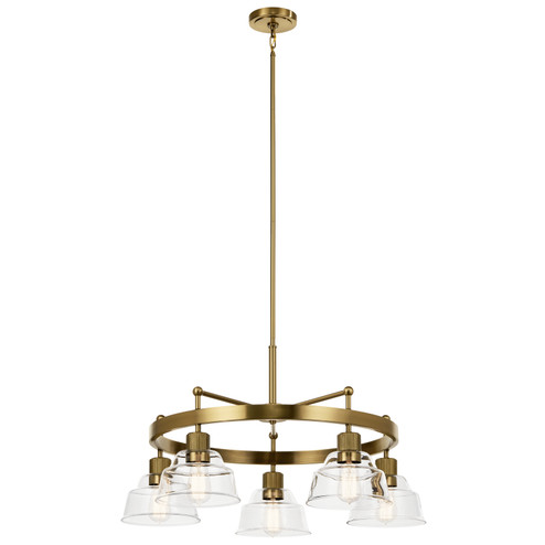 Eastmont Five Light Chandelier in Brushed Brass (12|52403BNB) Eastmont Five Light Chandelier in Brushed Brass (12|52403BNB)