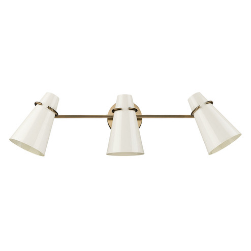 Reeva Three Light Bath Vanity in Modern Brass (62|2122-BA3 MBS-GE)