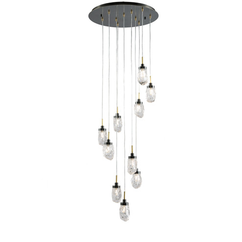 Avola Ten Light Chandelier in Bernhard Bronze (508|KCH1106R-10)