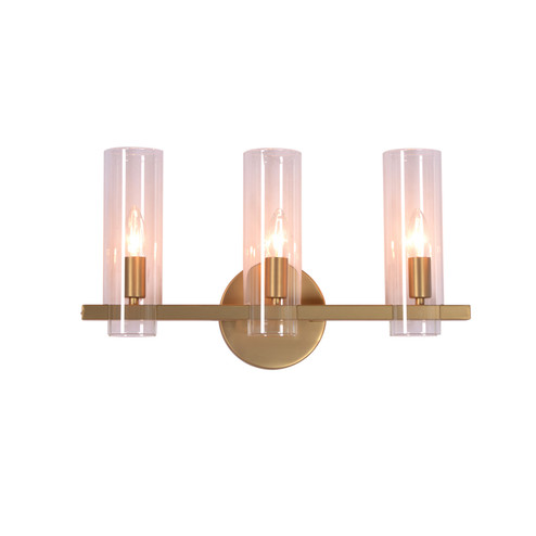 Colonna Three Light Wall Sconce in Warm Brass (508|KWS0133-3MBR)