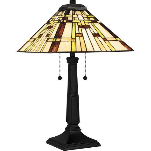 Tiffany Two Light Table Lamp in Matte Black (10|TF5625MBK)