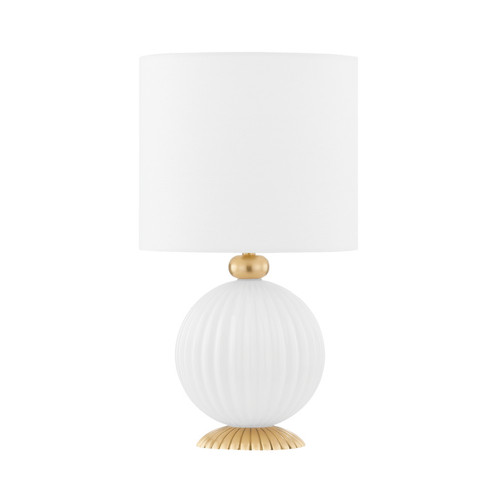 Vera One Light Table Lamp in Aged Brass (428|HL664201-AGB)