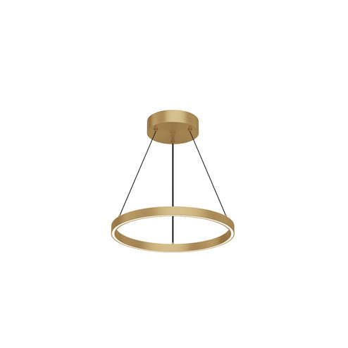 Cerchio LED Pendant in Brushed Gold (347|PD87718-BG)