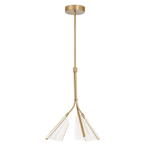 Mulberry LED Pendant in Brushed Gold/Light Guide (347|PD62622-BG/LG)