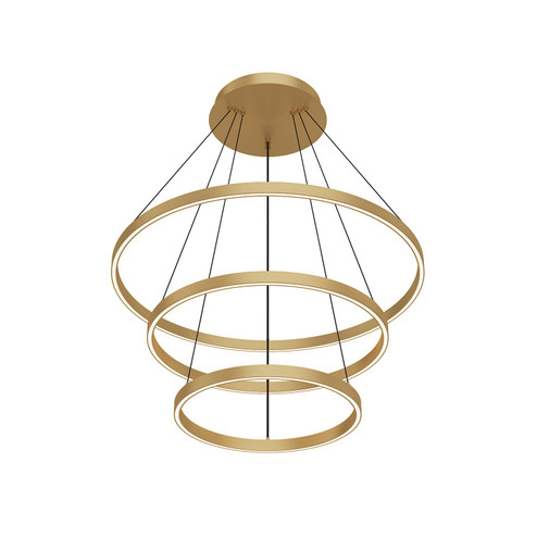 Cerchio LED Chandelier in Brushed Gold (347|CH87332-BG)