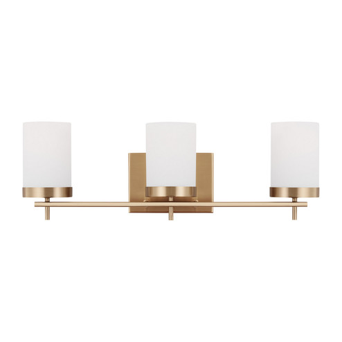 Zire Three Light Bath in Satin Brass (454|4490303-848)