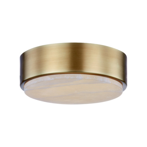 Blanco LED Flush Mount in Polished Nickel/Alabaster|Urban Bronze/Alabaster|Vintage Brass/Alabaster (452|FM325108VBAR)