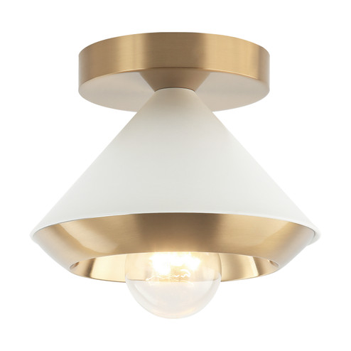 Velax One Light Ceiling Mount in White (423|X06801WHAG)