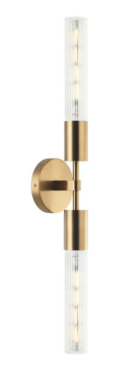 Lumière Two Light Vanity in Aged Gold Brass (423|S04002AG)