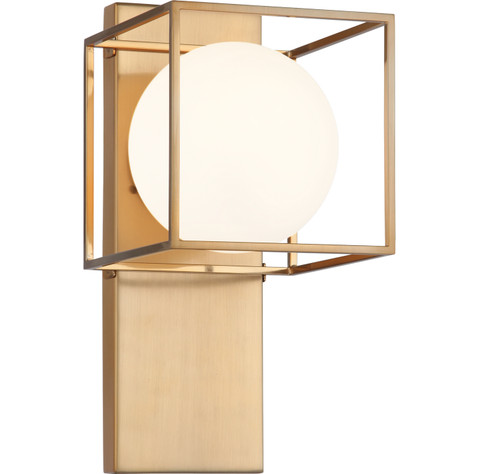 Squircle One Light Wall Sconce in Aged Gold Brass (423|S03801AG)