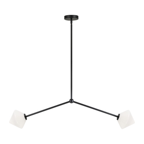 Novo Two Light Pendant in Black (423|C81742BKOP)