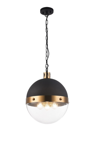 Torino Three Light Pendant in Aged Gold Brass (423|C61803AGCL)