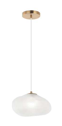 Melo One Light Pendant in Aged Gold Brass (423|C60211AG)