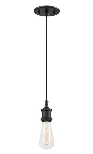 Bulstrode'S Workshop One Light Pendant in Black (423|C46100BK)