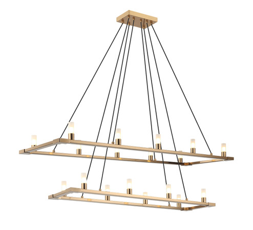 Cascadian 18 Light Chandelier in Aged Gold Brass (423|C75218AG)