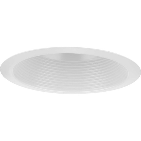 6In Recessed Shallow One Light Baffle Trim in Satin White (54|P806006-028)