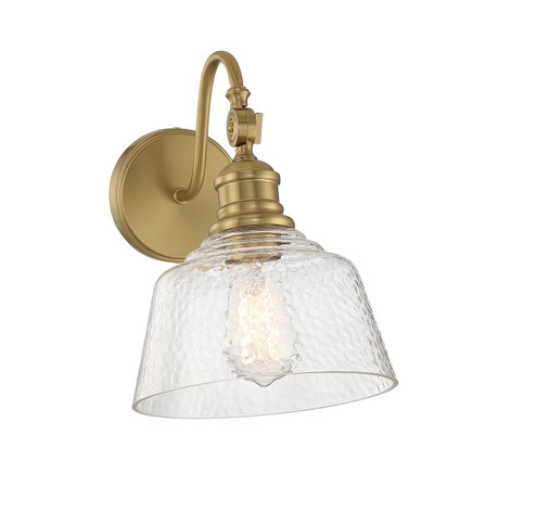 One Light Wall Sconce in Natural Brass (446|M90092NB)