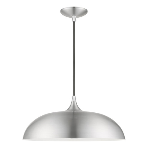 Amador One Light Pendant in Brushed Aluminum w/Polished Chrome (107|49233-66)