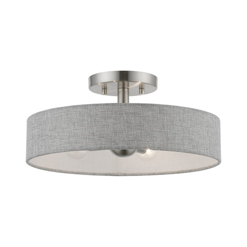 Elmhurst Four Light Semi-Flush Mount in Brushed Nickel w/Shiny White (107|46147-91)