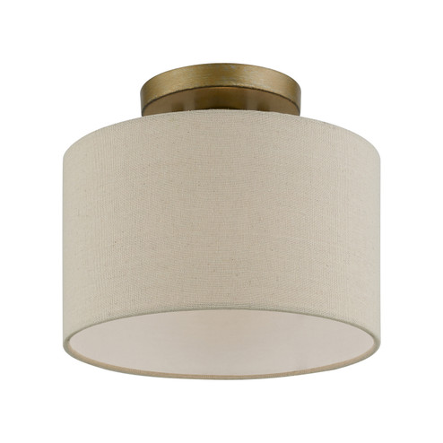 Burnett One Light Semi-Flush Mount in Antique Gold Leaf (107|45422-48)